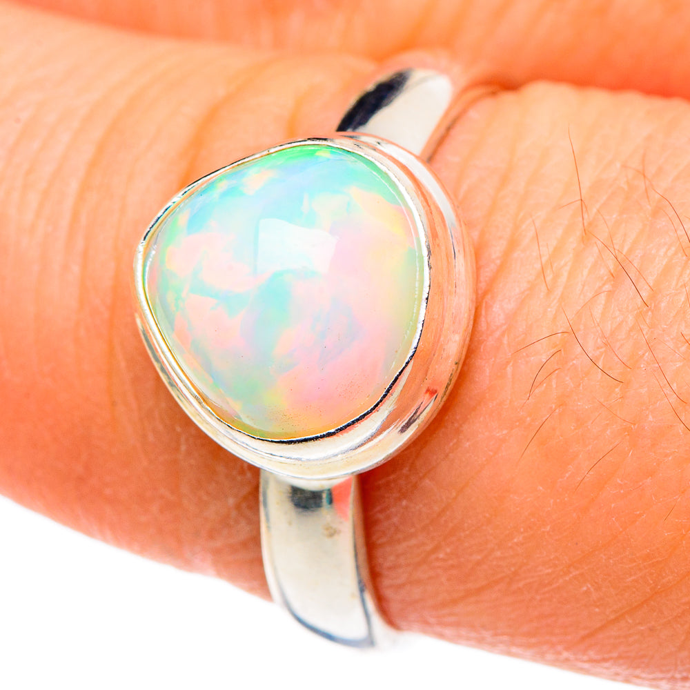 Ethiopian Opal Rings handcrafted by Anasilvercos - RING99668