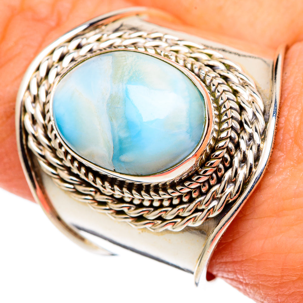 Larimar Rings handcrafted by Anasilvercos - RING99670