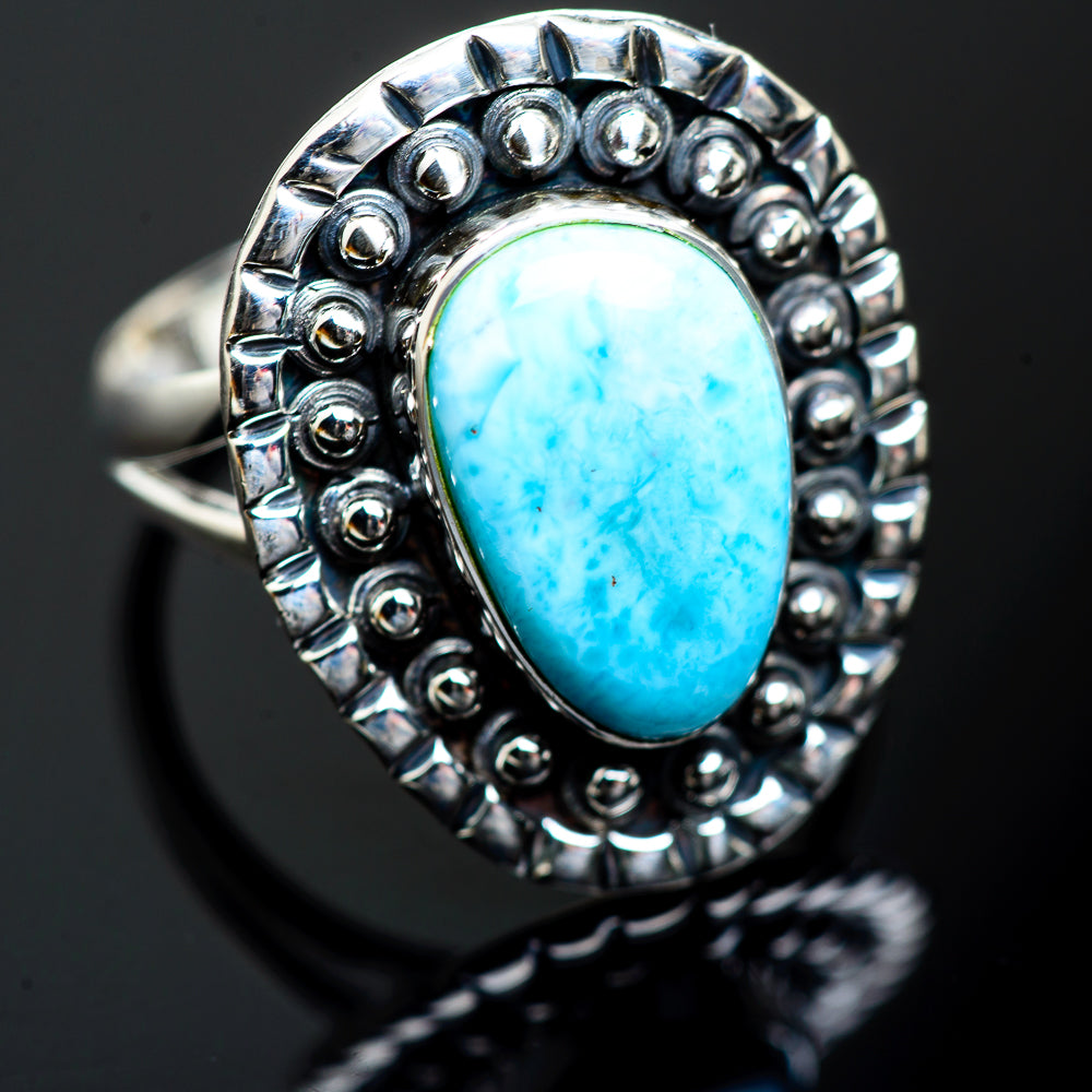 Larimar Rings handcrafted by Anasilvercos - RING996788