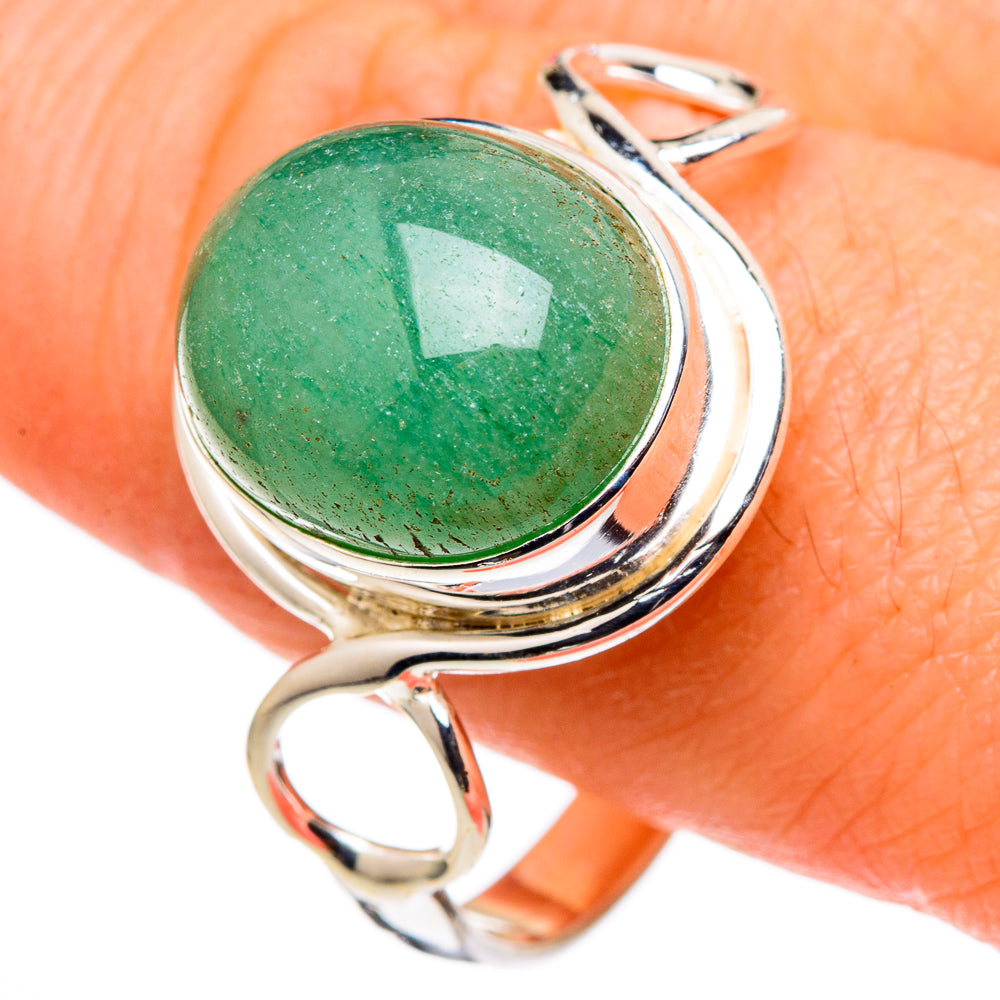 Green Aventurine Rings handcrafted by Anasilvercos - RING99678