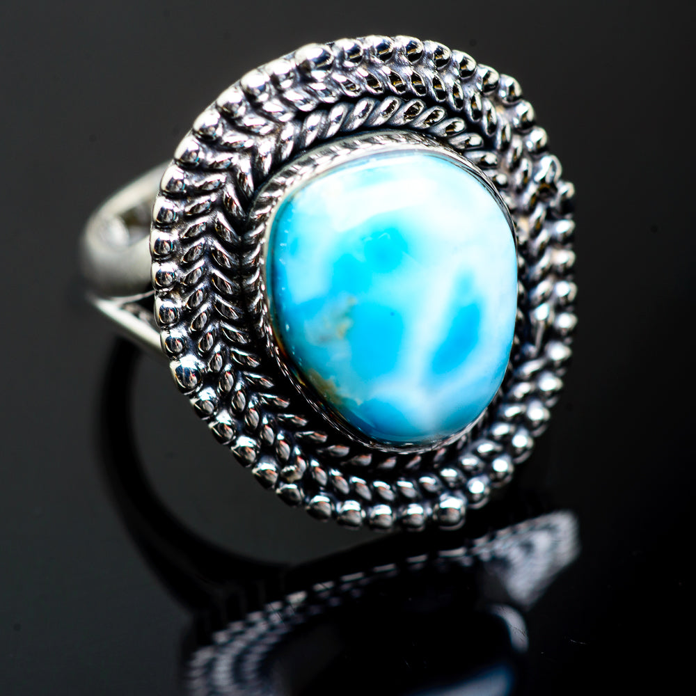 Larimar Rings handcrafted by Anasilvercos - RING996871