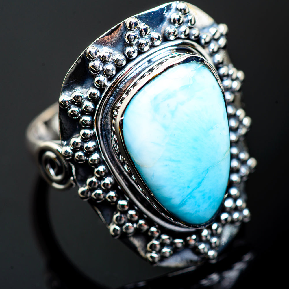 Larimar Rings handcrafted by Anasilvercos - RING996894