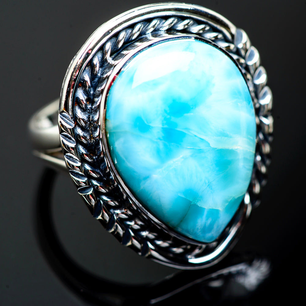 Larimar Rings handcrafted by Anasilvercos - RING996926