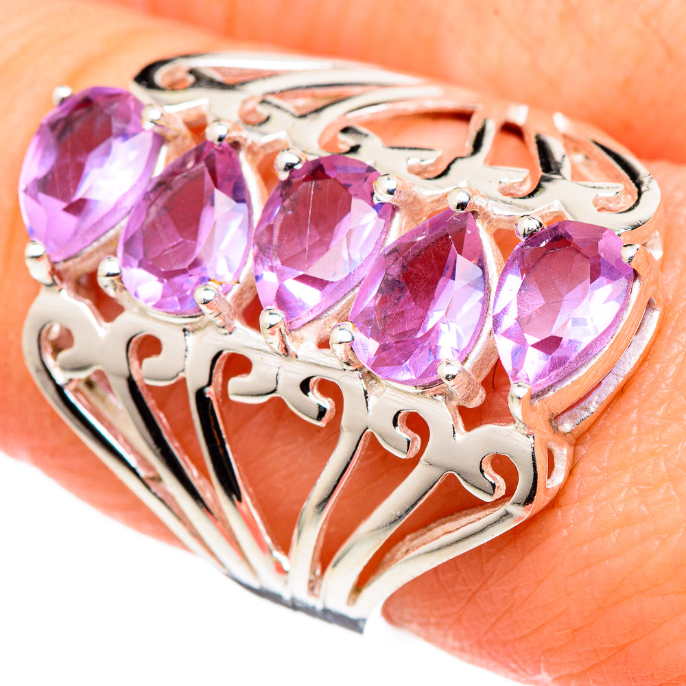 Color Change Alexandrite (lab.) Rings handcrafted by Anasilvercos - RING99693