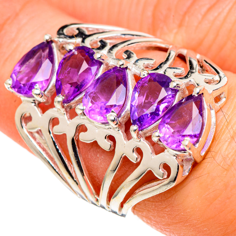 Amethyst Rings handcrafted by Anasilvercos - RING99702