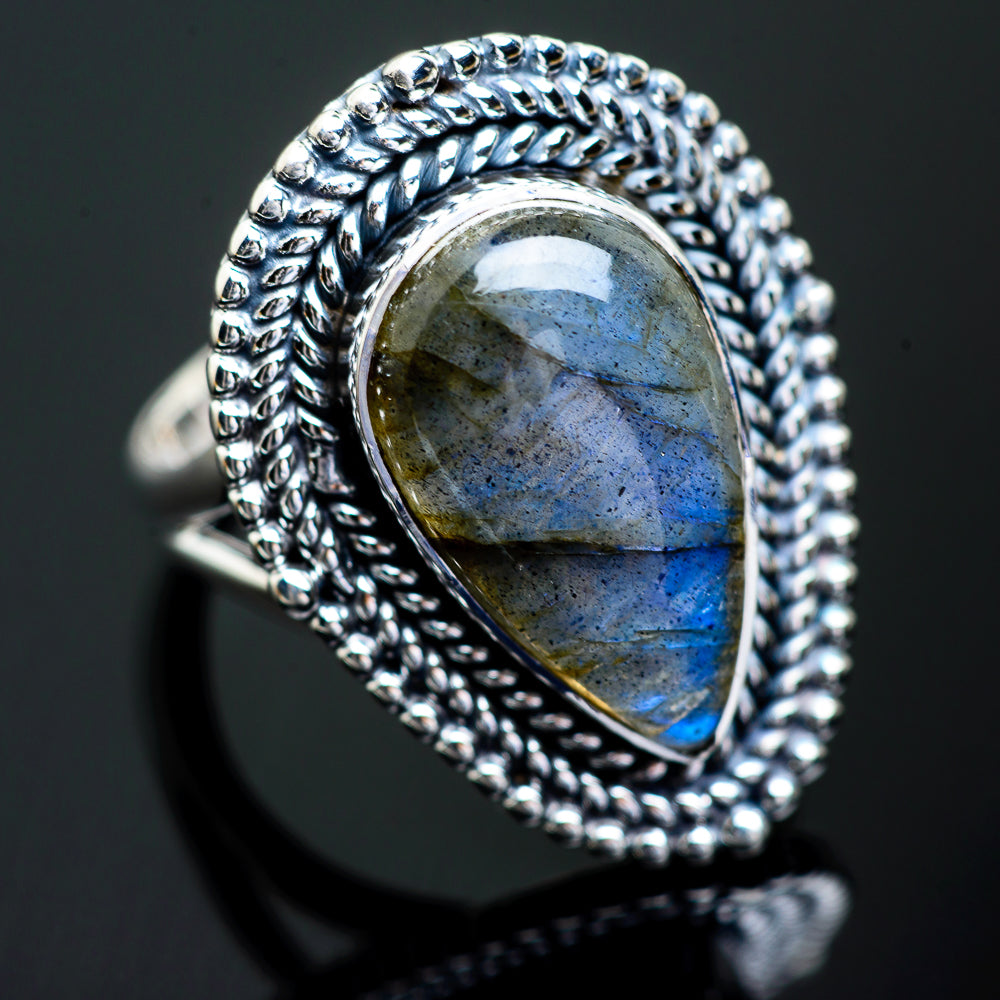 Labradorite Rings handcrafted by Anasilvercos - RING997128