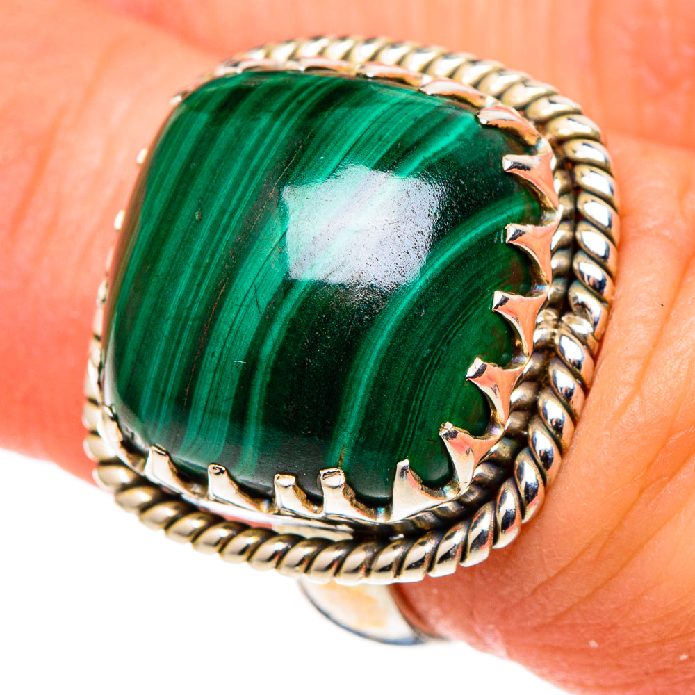Malachite Rings handcrafted by Anasilvercos - RING99720