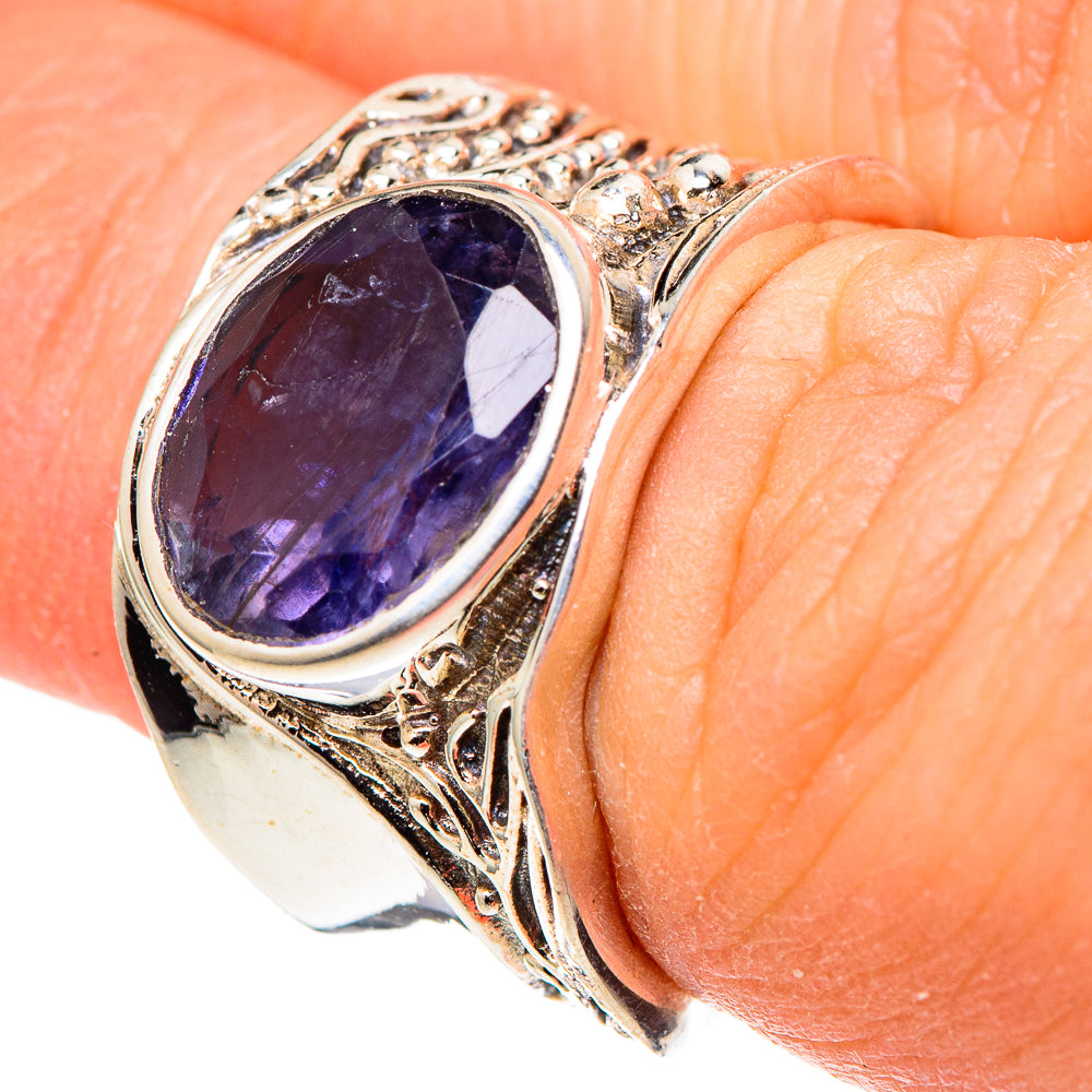 Violet Spinel Rings handcrafted by Anasilvercos - RING99735