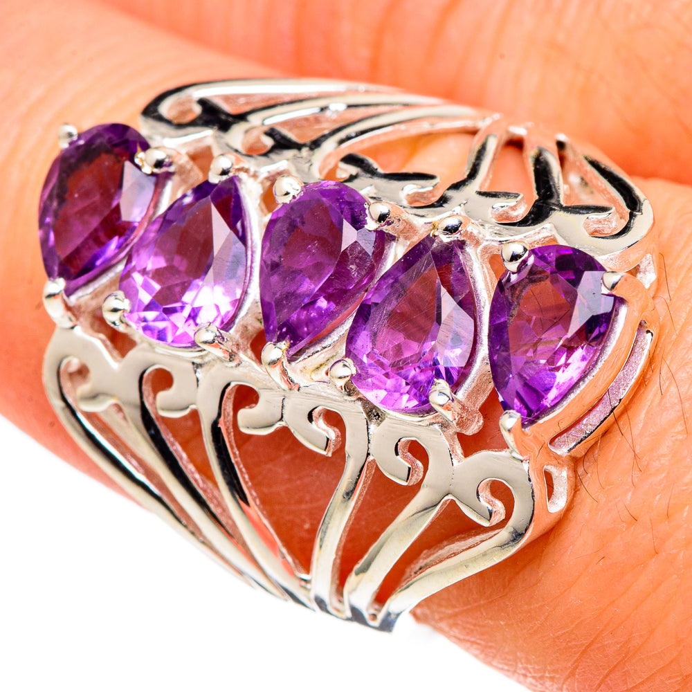 Amethyst Rings handcrafted by Anasilvercos - RING99742