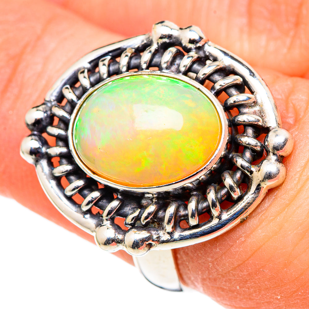 Ethiopian Opal Rings handcrafted by Anasilvercos - RING99749