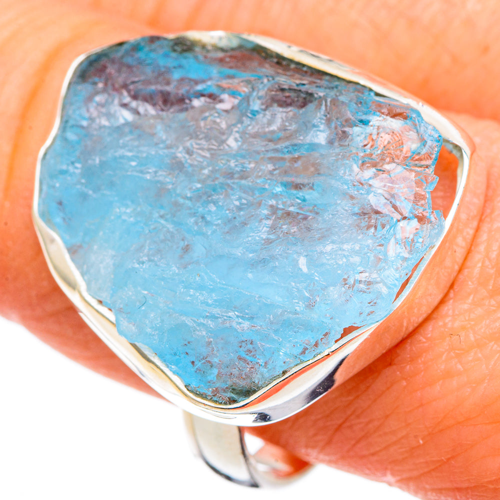 Aquamarine Rings handcrafted by Anasilvercos - RING99751