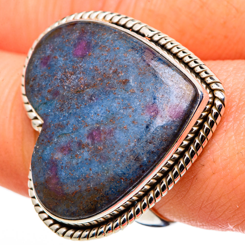 Ruby Fuchsite Rings handcrafted by Anasilvercos - RING99752