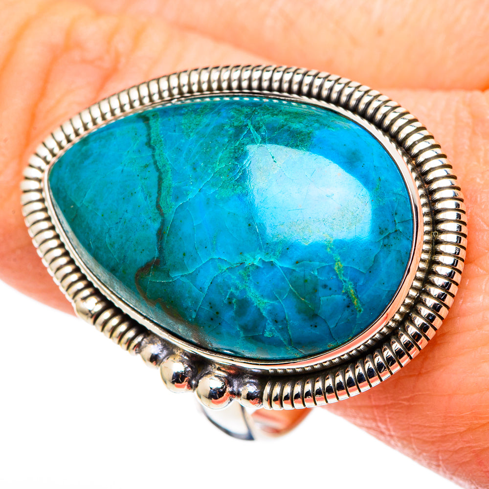Chrysocolla Rings handcrafted by Anasilvercos - RING99753