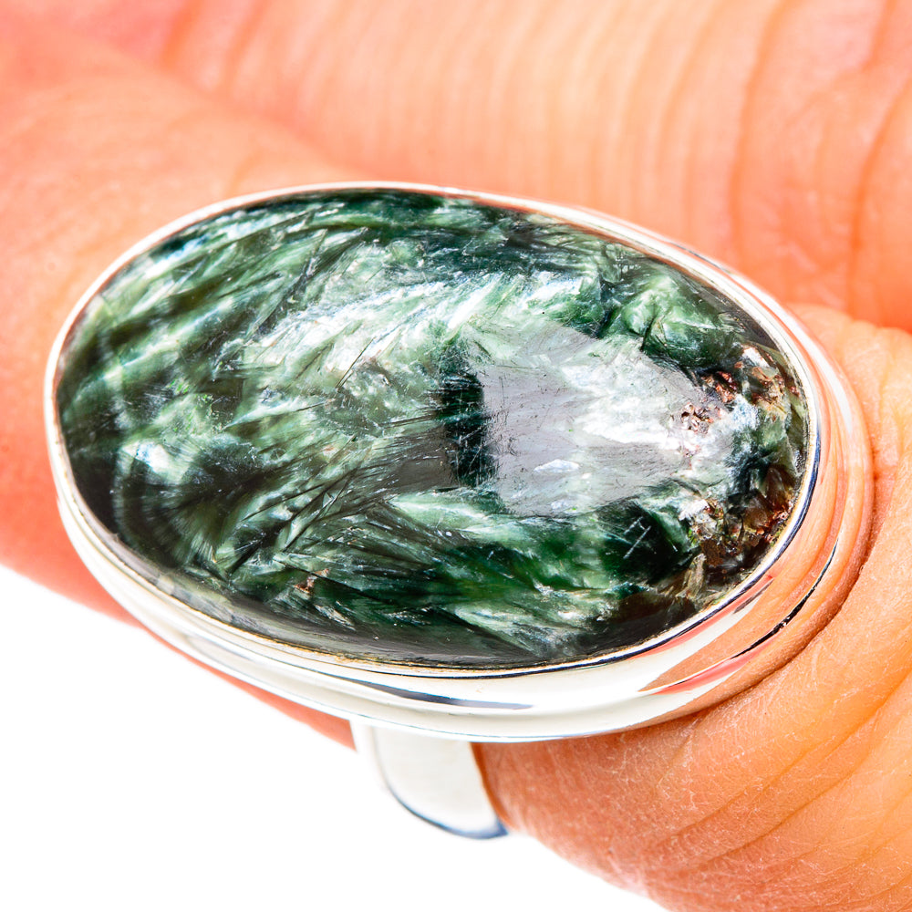 Seraphinite Rings handcrafted by Anasilvercos - RING99760