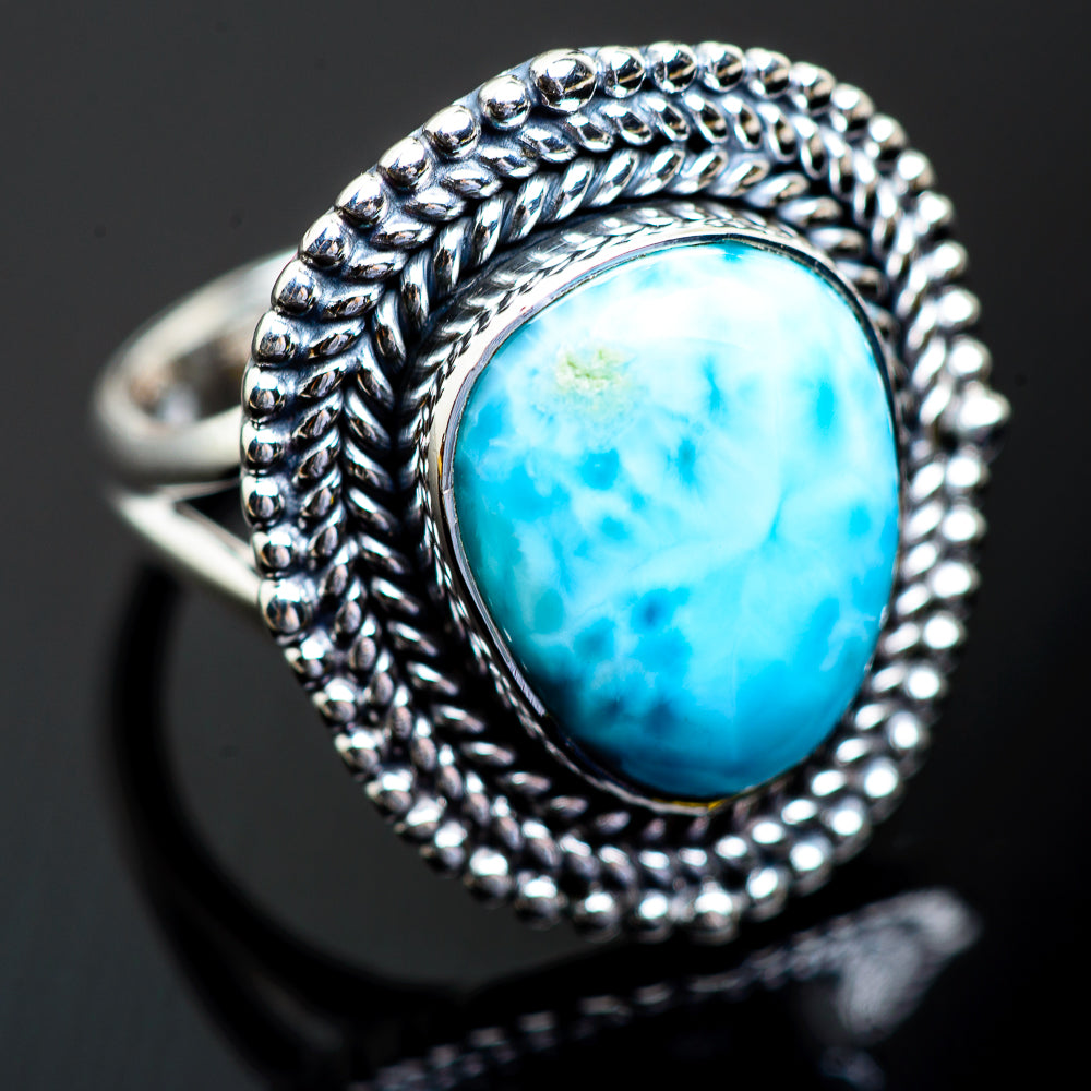 Larimar Rings handcrafted by Anasilvercos - RING997645