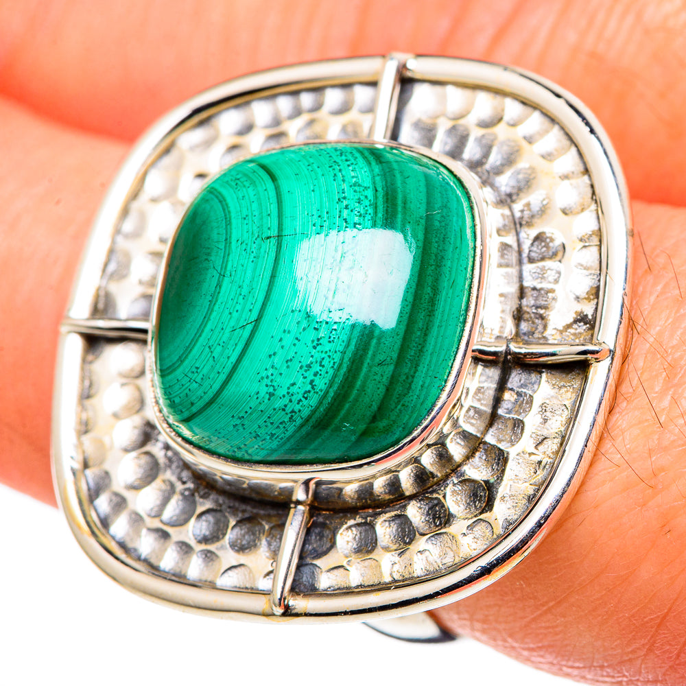 Malachite Rings handcrafted by Anasilvercos - RING99767