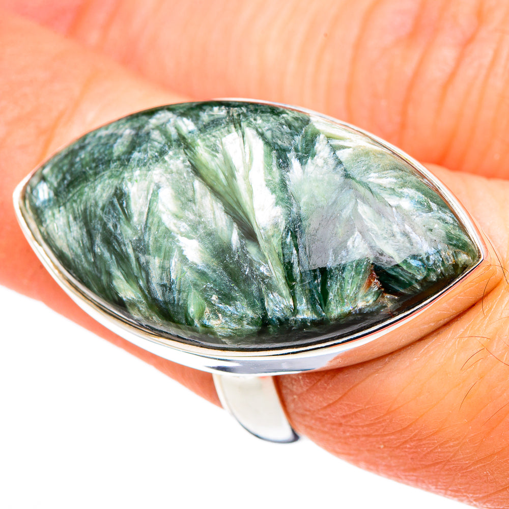 Seraphinite Rings handcrafted by Anasilvercos - RING99769