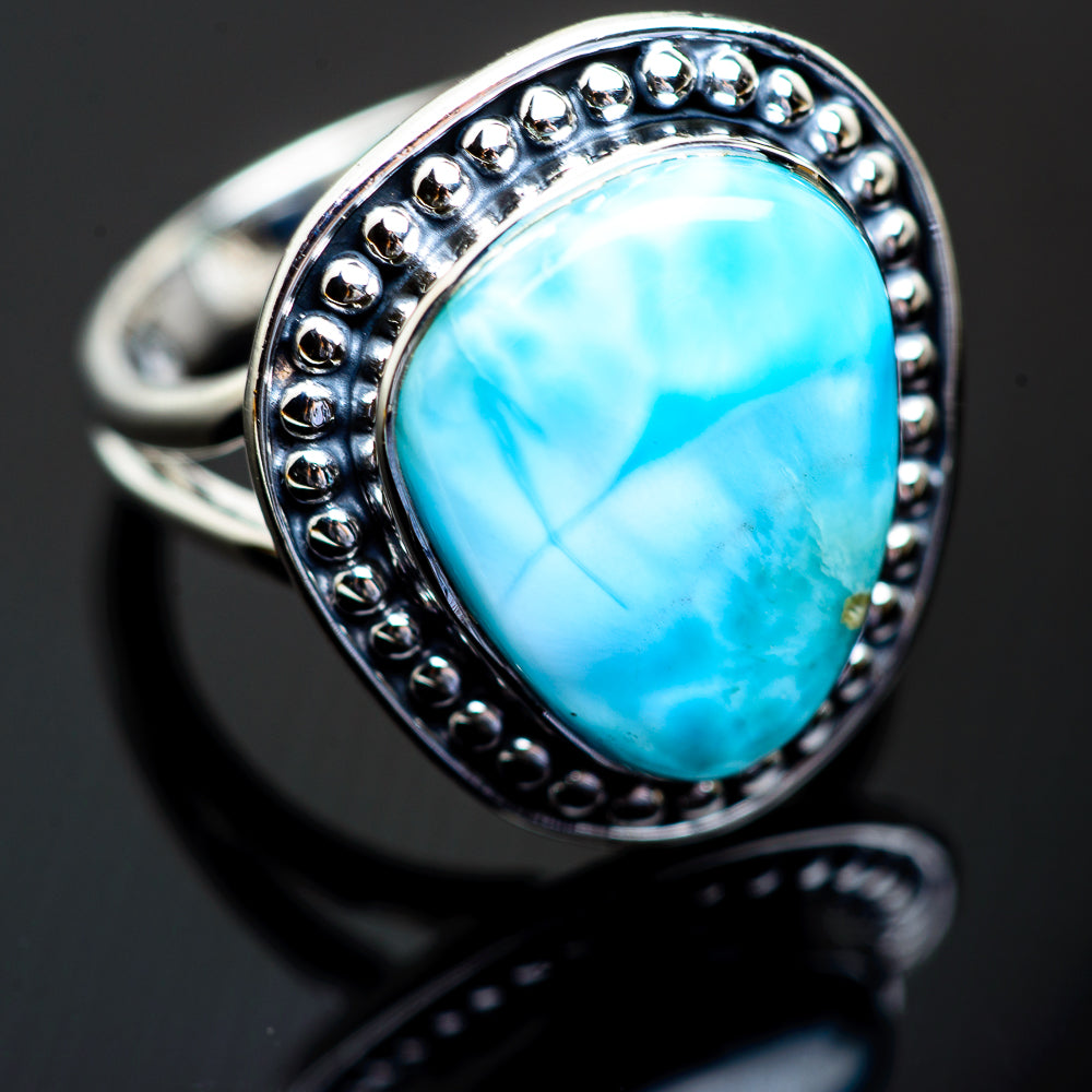 Larimar Rings handcrafted by Anasilvercos - RING997707