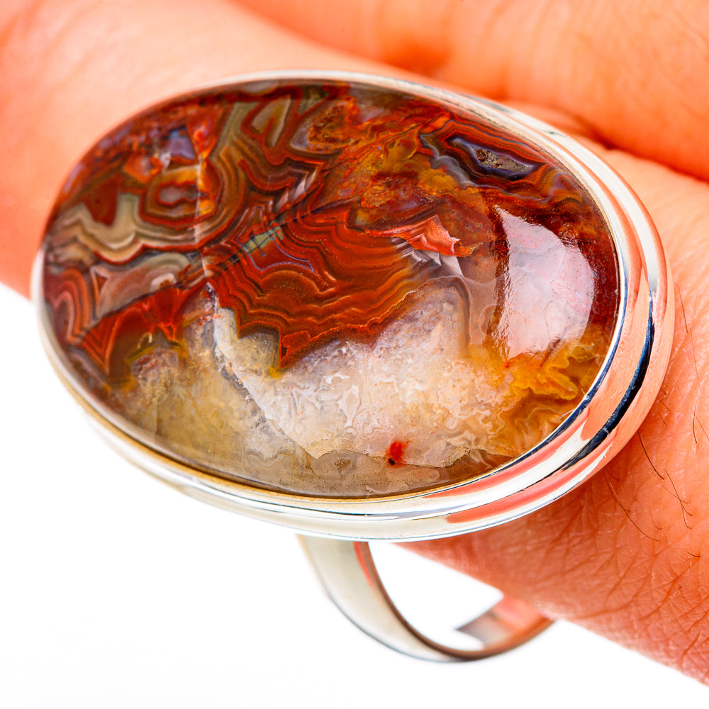Crazy Lace Agate Rings handcrafted by Anasilvercos - RING99772