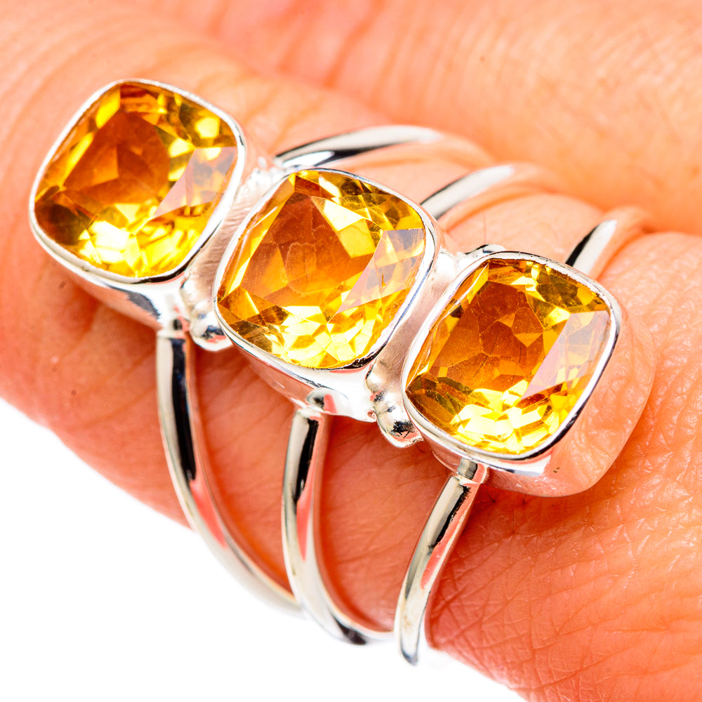 Citrine Rings handcrafted by Anasilvercos - RING99773
