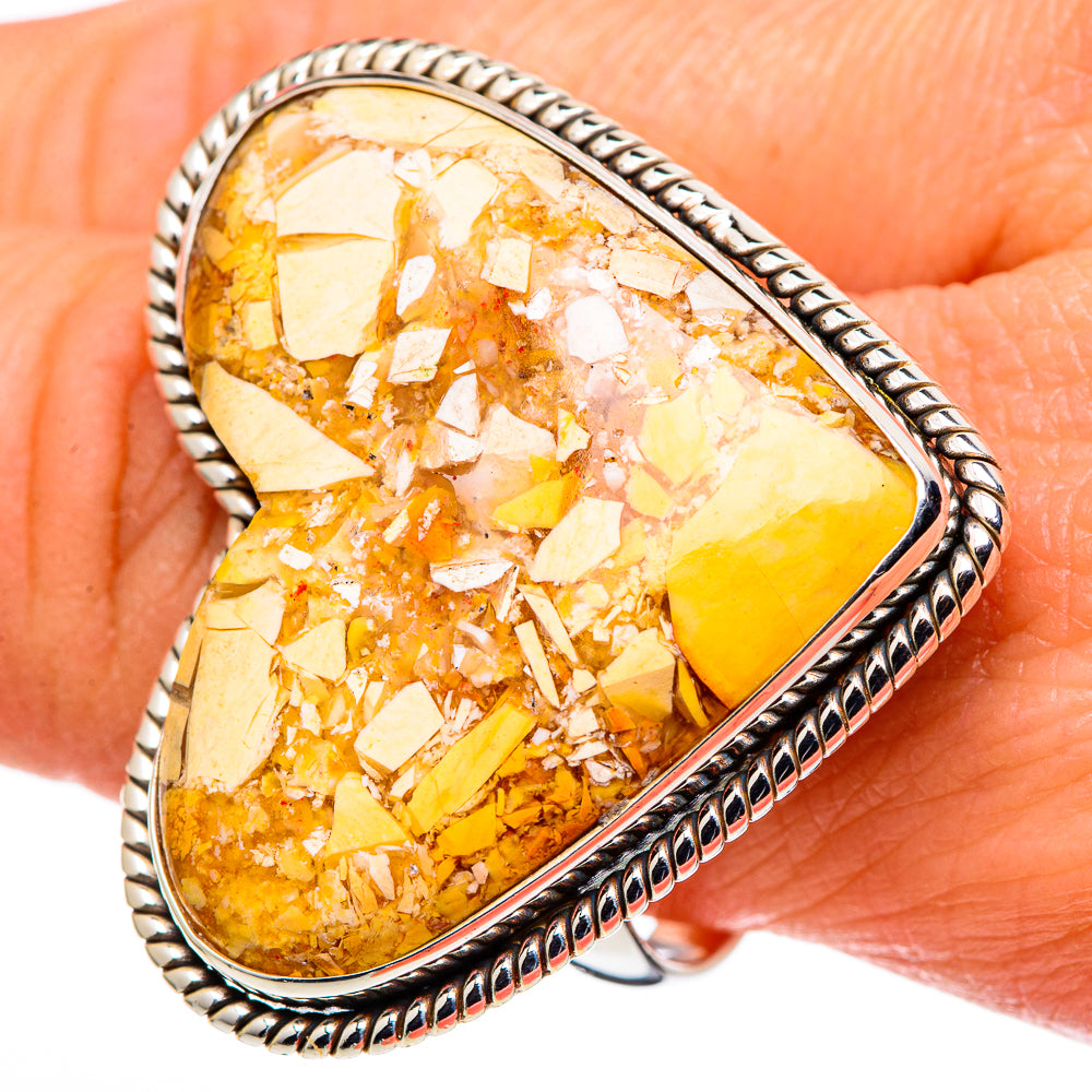 Brecciated Mookaite Rings handcrafted by Anasilvercos - RING99774