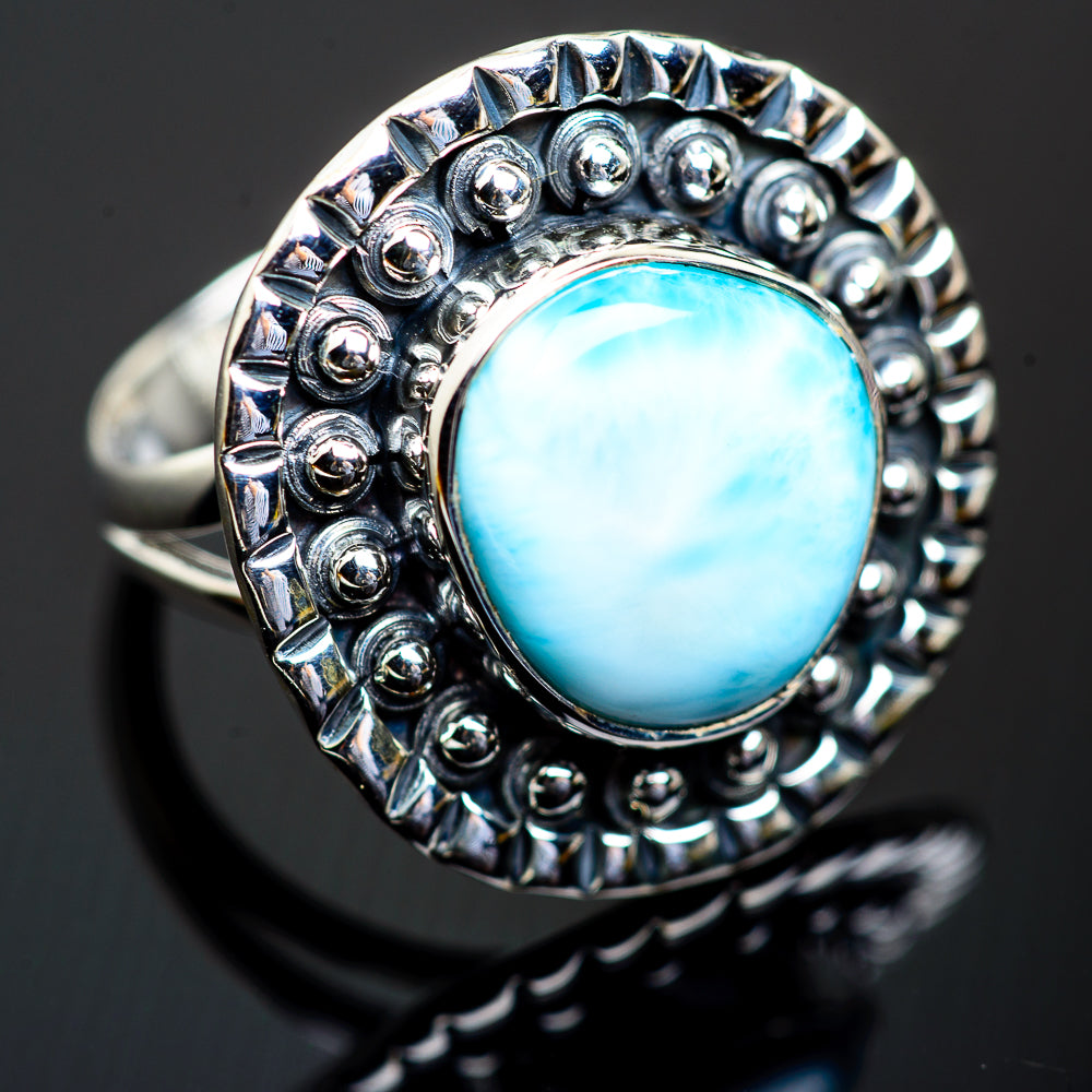 Larimar Rings handcrafted by Anasilvercos - RING997764