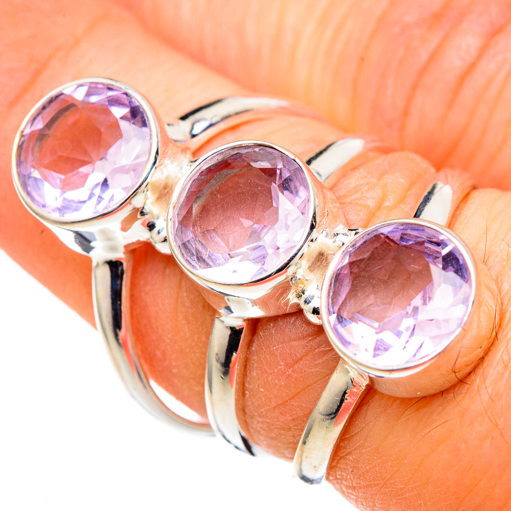 Kunzite Rings handcrafted by Anasilvercos - RING99779