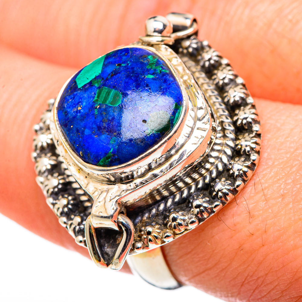 Azurite Rings handcrafted by Anasilvercos - RING99792