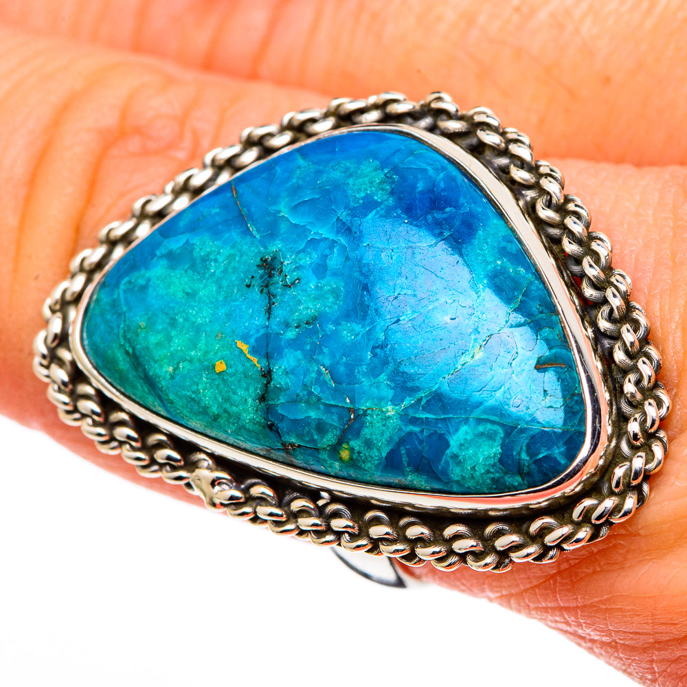 Chrysocolla Rings handcrafted by Anasilvercos - RING99799