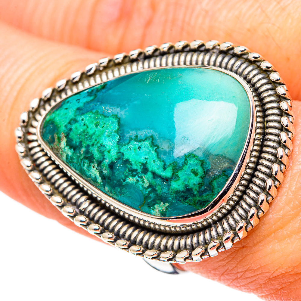 Chrysocolla Rings handcrafted by Anasilvercos - RING99807