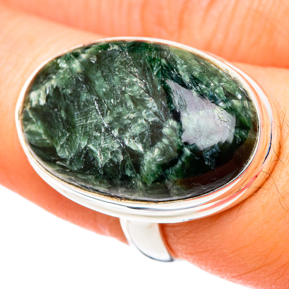 Seraphinite Rings handcrafted by Anasilvercos - RING99808
