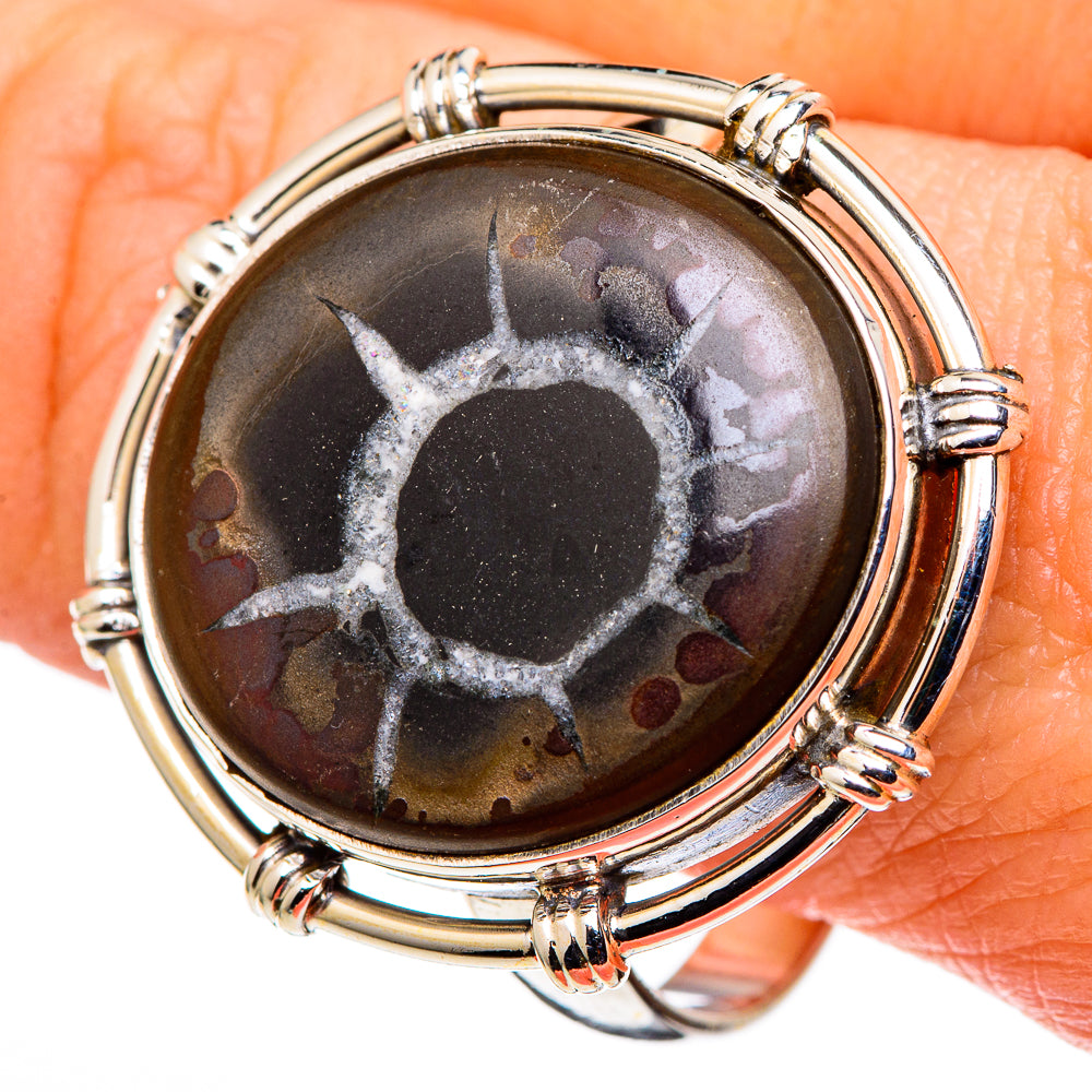 Septarian Geode Rings handcrafted by Anasilvercos - RING99812