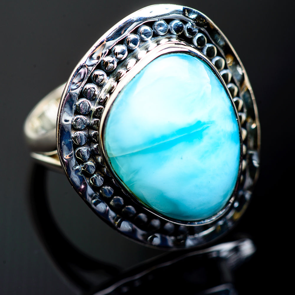 Larimar Rings handcrafted by Anasilvercos - RING998269