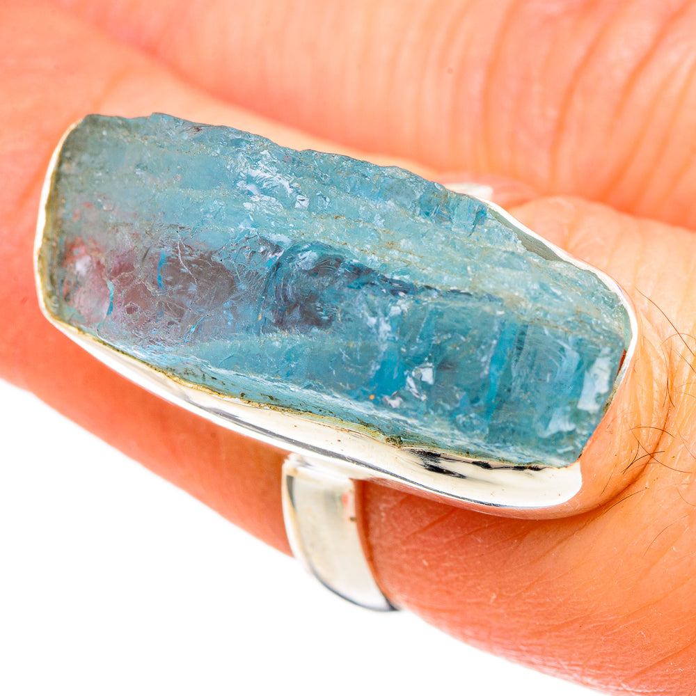 Aquamarine Rings handcrafted by Anasilvercos - RING99832
