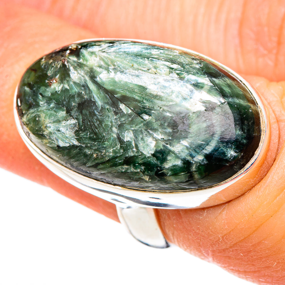 Seraphinite Rings handcrafted by Anasilvercos - RING99837