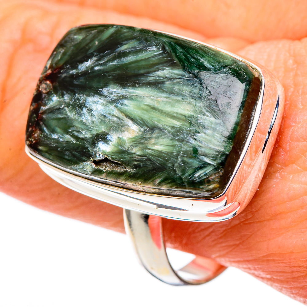 Seraphinite Rings handcrafted by Anasilvercos - RING99838