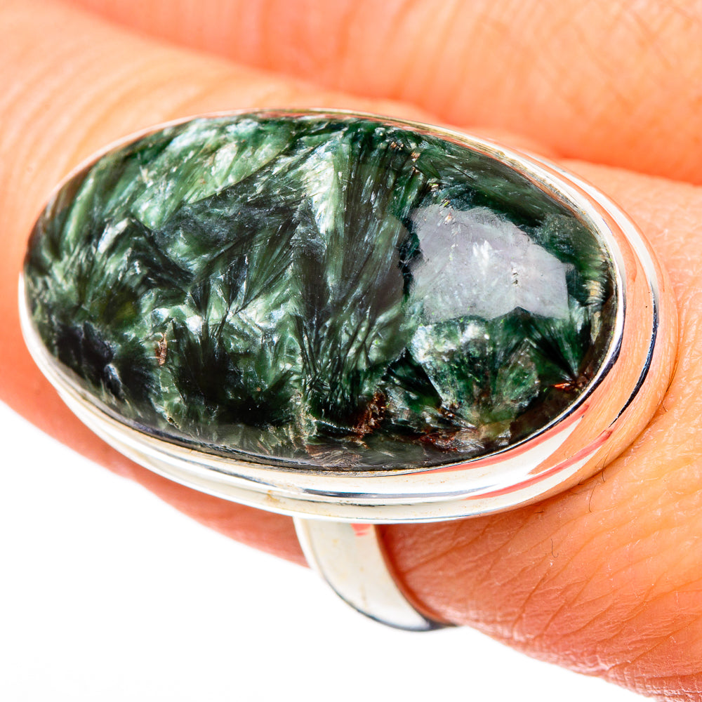 Seraphinite Rings handcrafted by Anasilvercos - RING99845