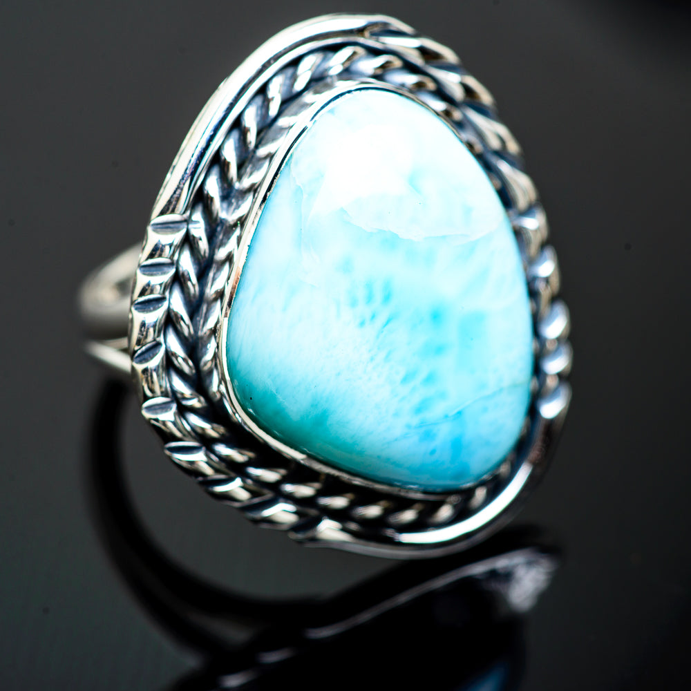 Larimar Rings handcrafted by Anasilvercos - RING998588