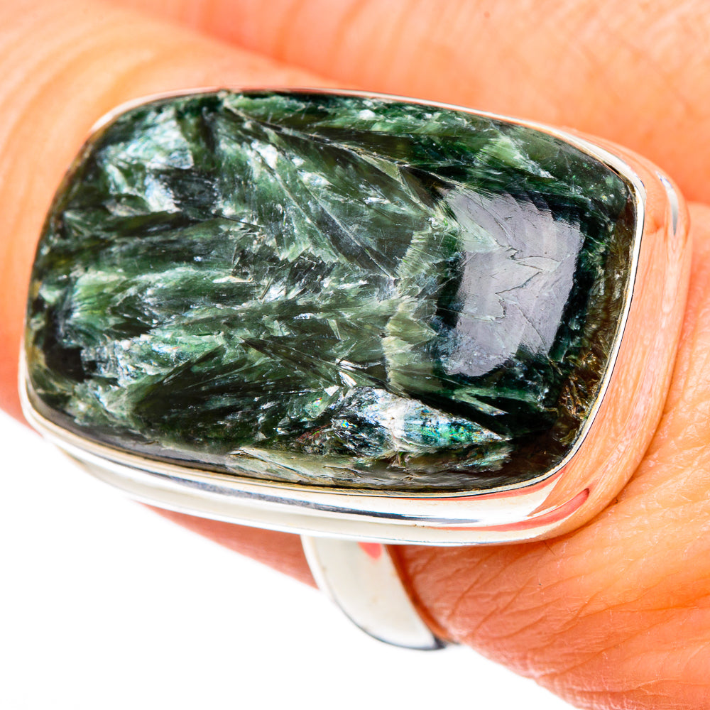 Seraphinite Rings handcrafted by Anasilvercos - RING99861