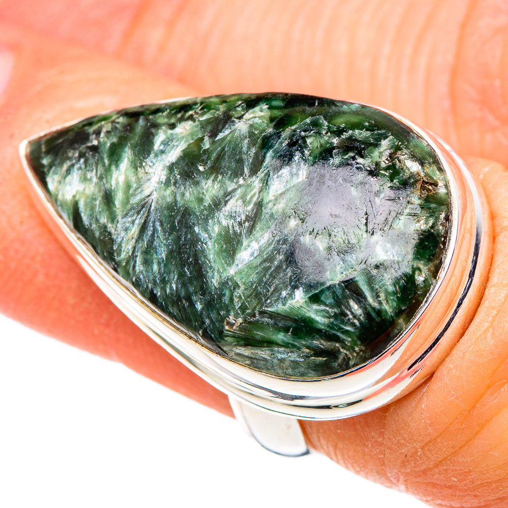 Seraphinite Rings handcrafted by Anasilvercos - RING99862