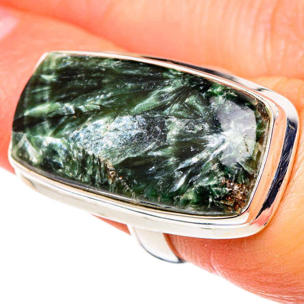 Seraphinite Rings handcrafted by Anasilvercos - RING99864