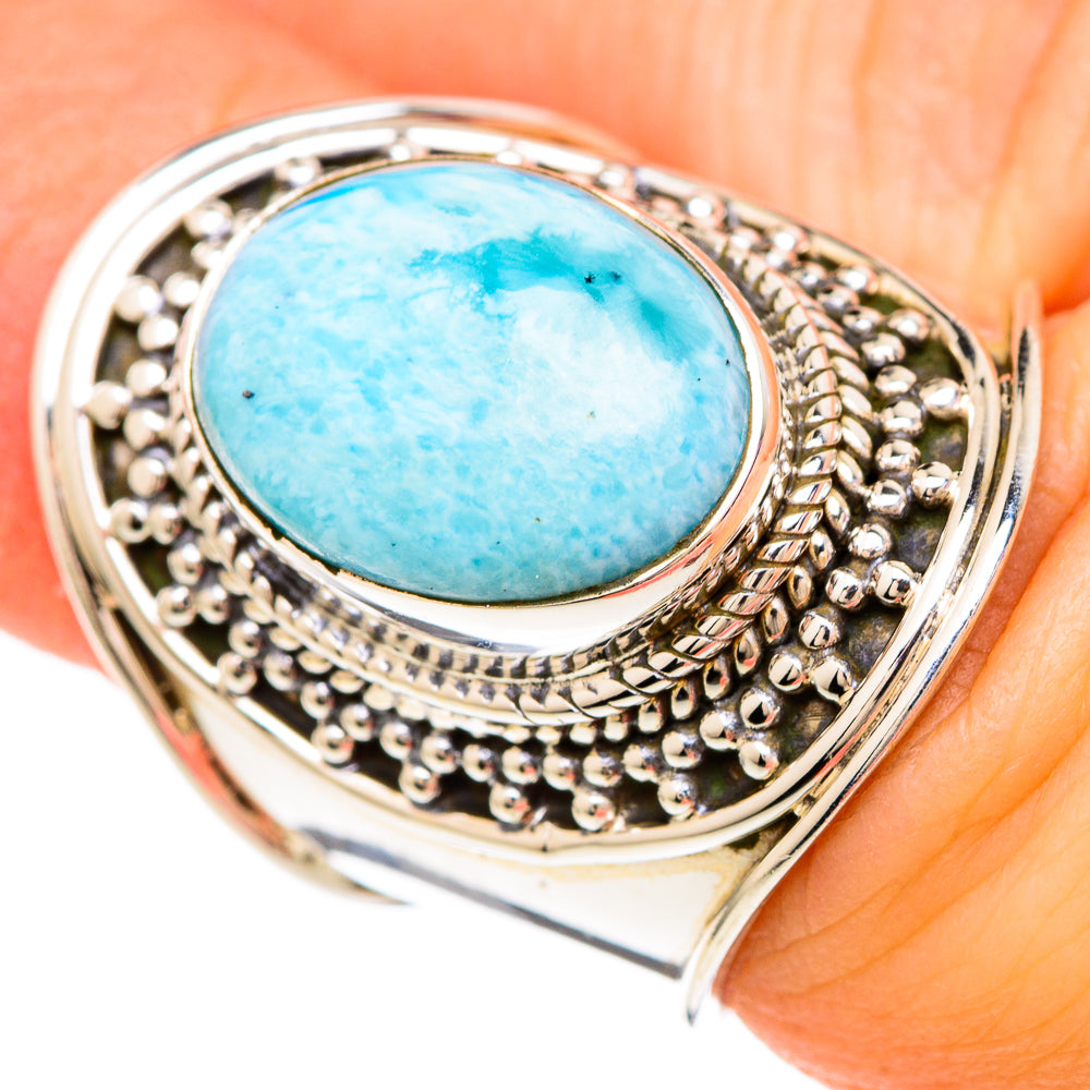 Larimar Rings handcrafted by Anasilvercos - RING99872