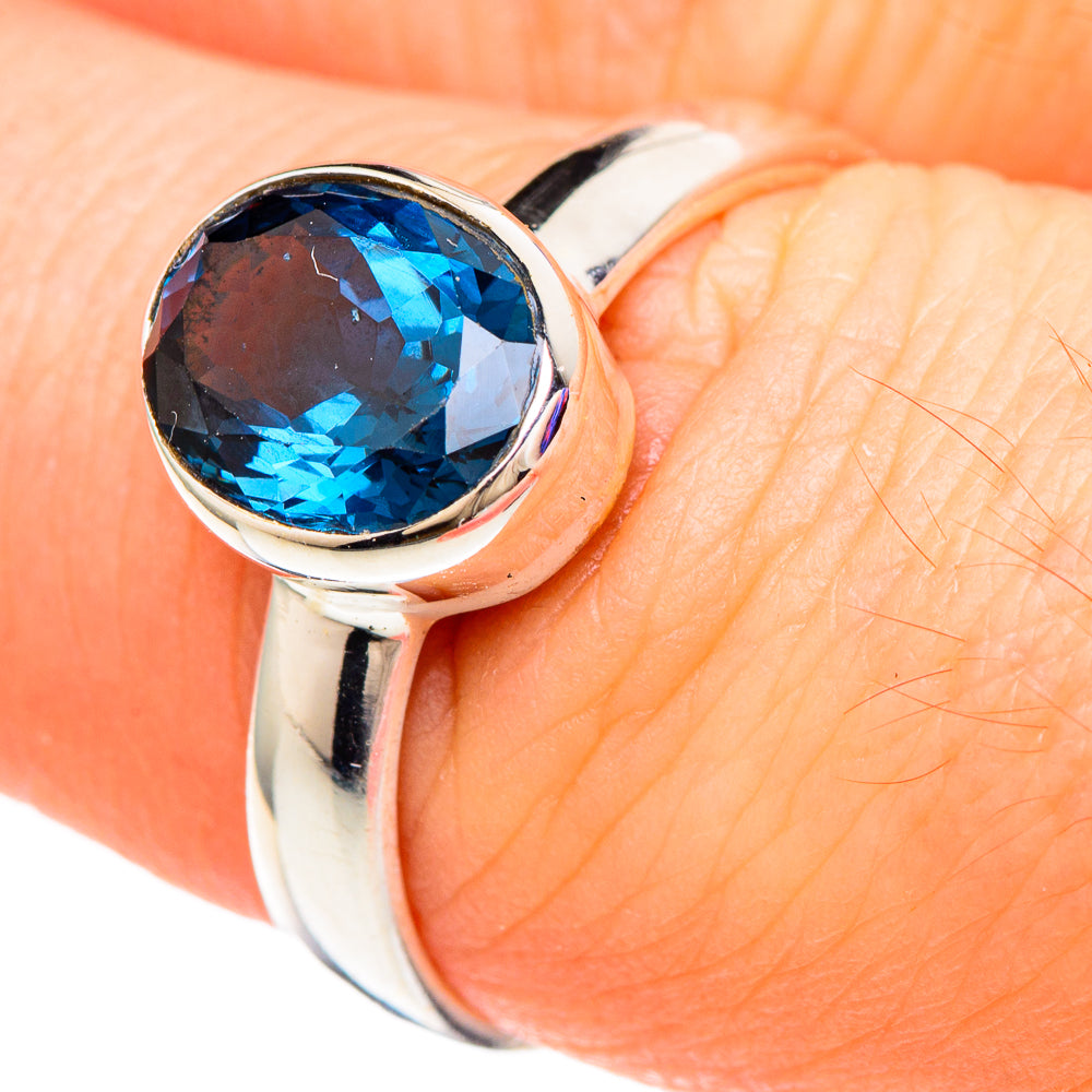 Blue Spinel Rings handcrafted by Anasilvercos - RING99875