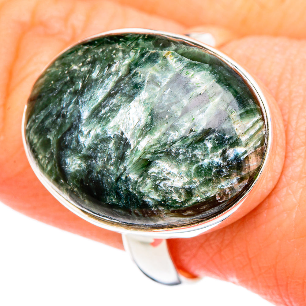 Seraphinite Rings handcrafted by Anasilvercos - RING99878
