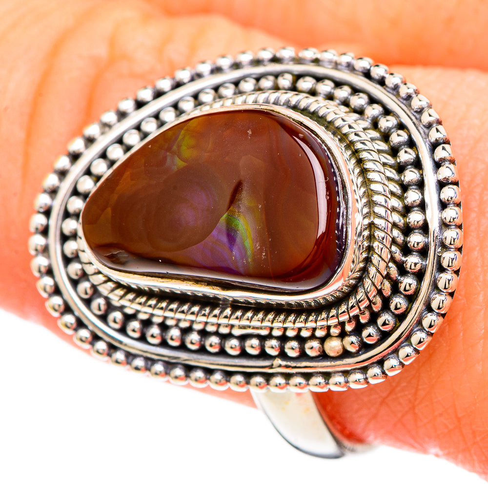 Mexican Fire Agate Rings handcrafted by Anasilvercos - RING99881