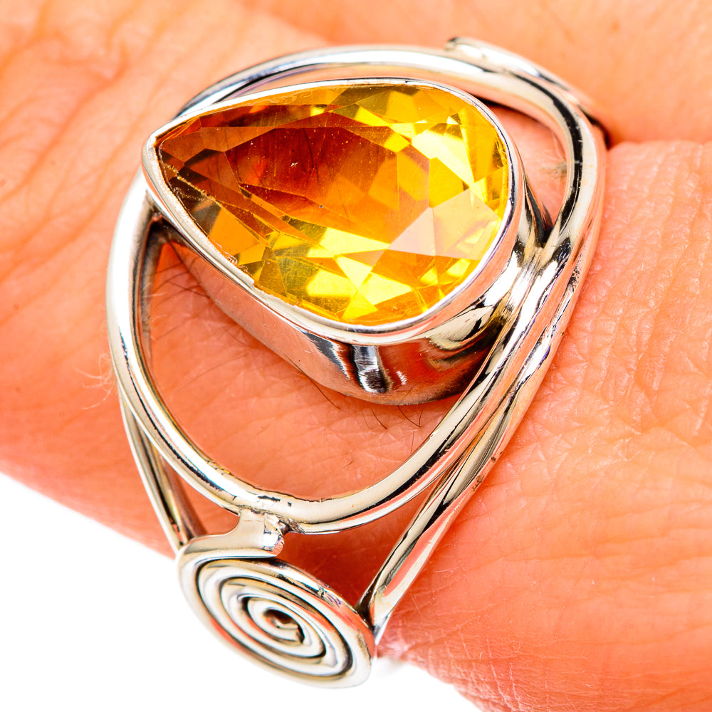 Citrine Rings handcrafted by Anasilvercos - RING99883