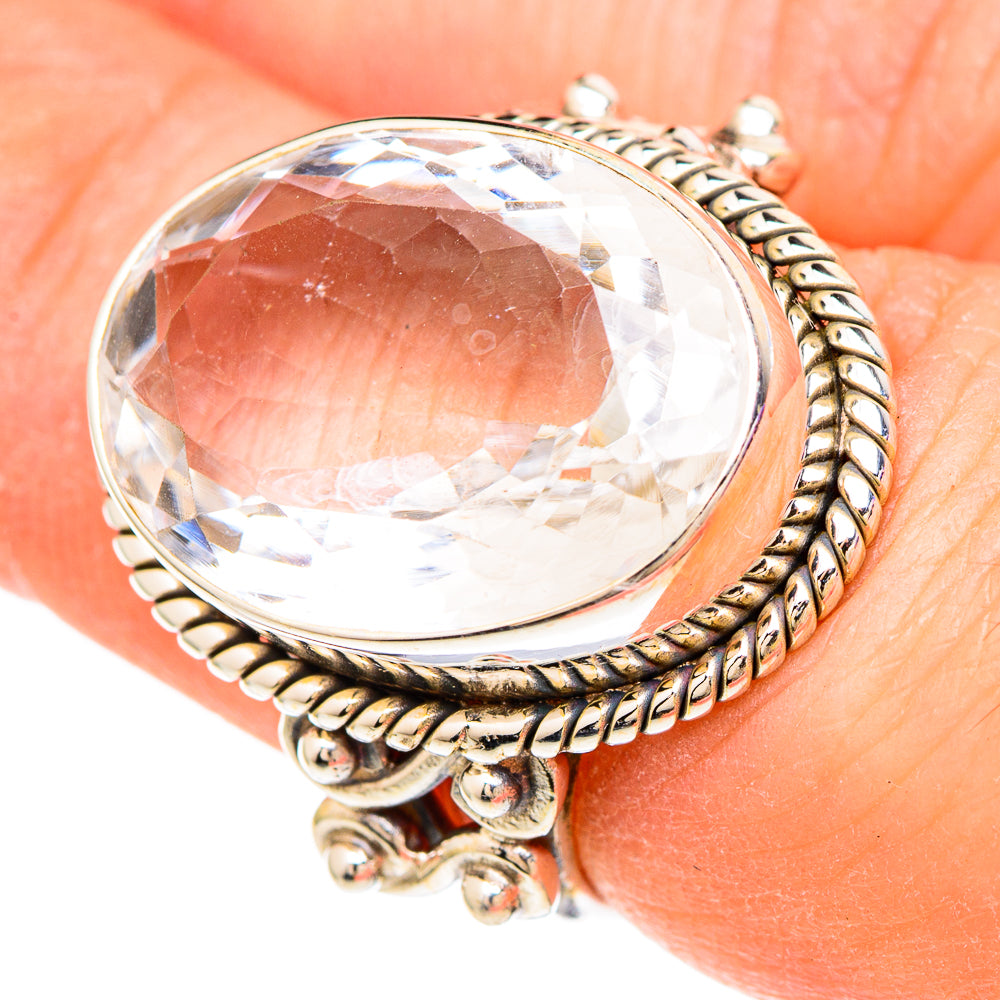 White Quartz Rings handcrafted by Anasilvercos - RING99904