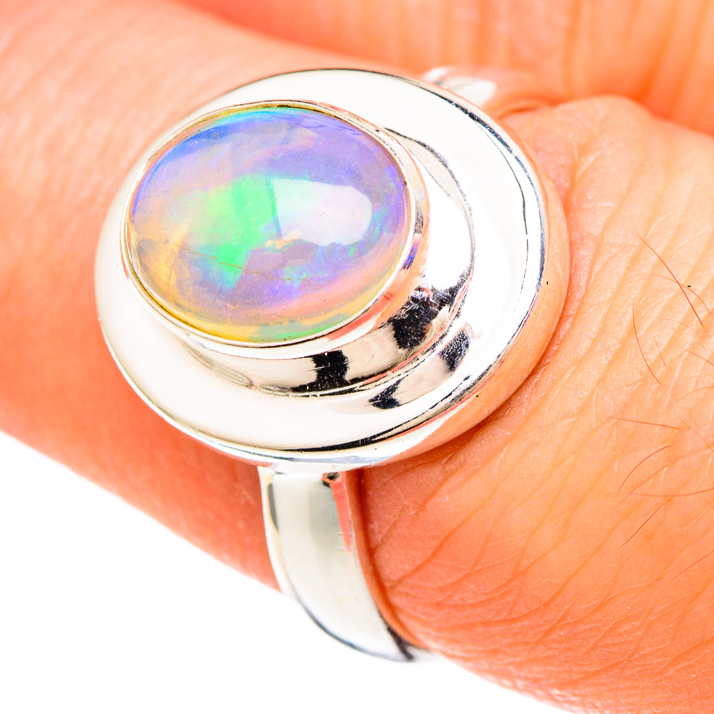Ethiopian Opal Rings handcrafted by Anasilvercos - RING99909