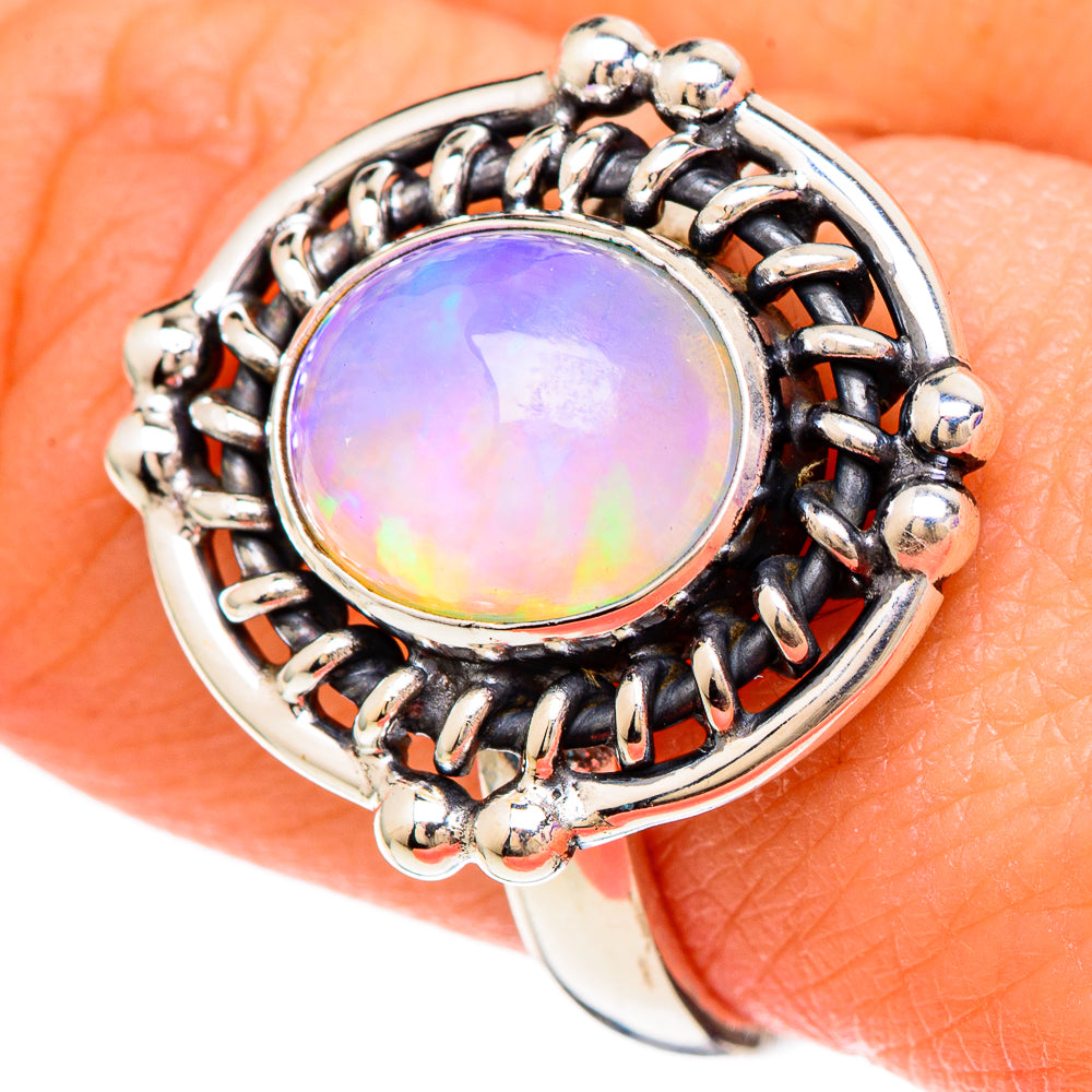 Ethiopian Opal Rings handcrafted by Anasilvercos - RING99910