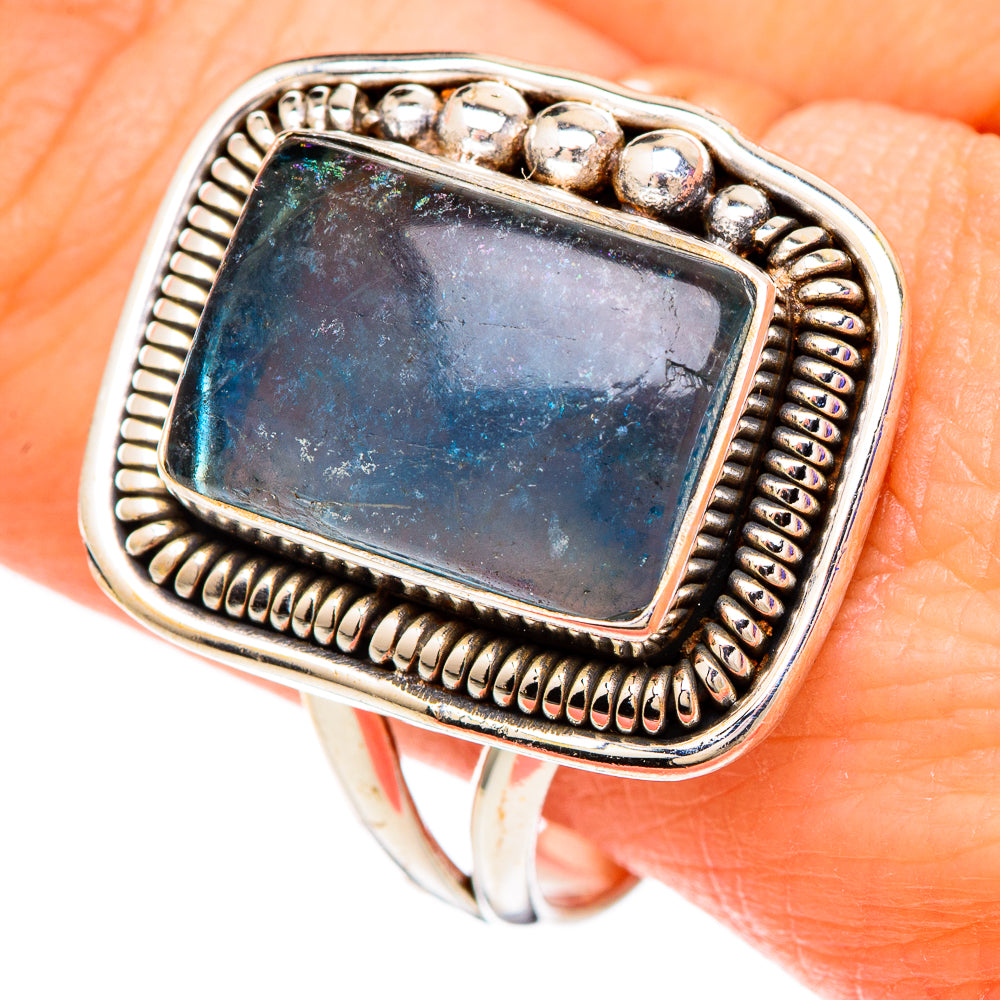 Blue Fluorite Rings handcrafted by Anasilvercos - RING99913